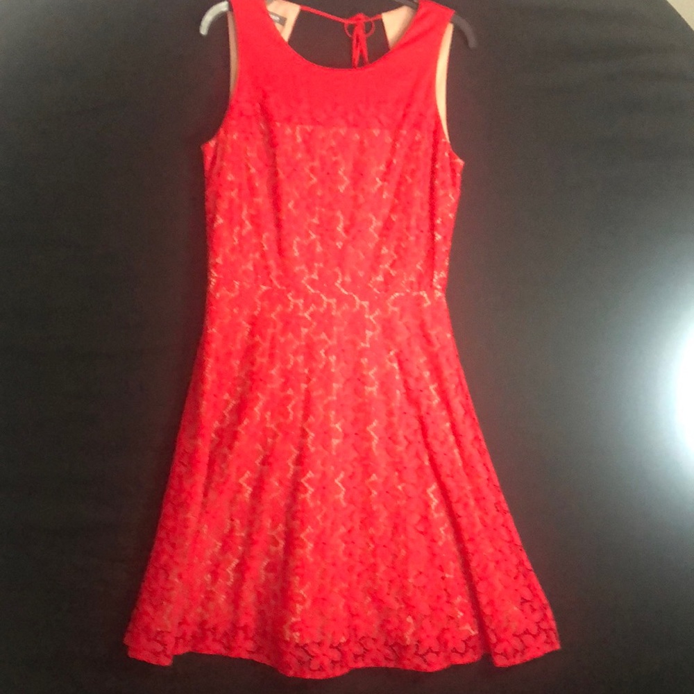 Muse red floral party dress- great condition!
